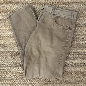 Vintage J. Crew Beige Corduroy Matchstick Low Rise Straight Leg 40x34 Pants